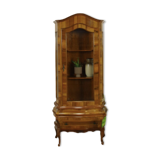 Vintage walnut wood showcase