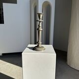 Large antique silver-plated candlestick H29 D10.5