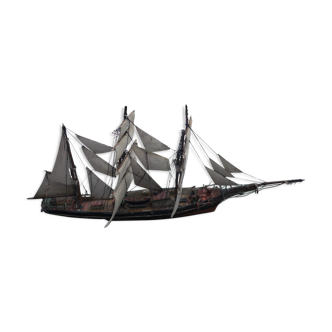 19th century popular art boat model