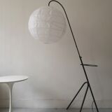 Floor lamp reading metal tripod 1970