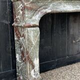 Campan marble fireplace large louis xiv style blend