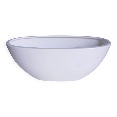 Vase organique Scheurich keramik en céramique émaillée blanche