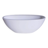 Organic vase Scheurich ceramic in white glazed ceramic