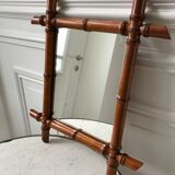 Wooden barber mirror Bamboo style 20-30s