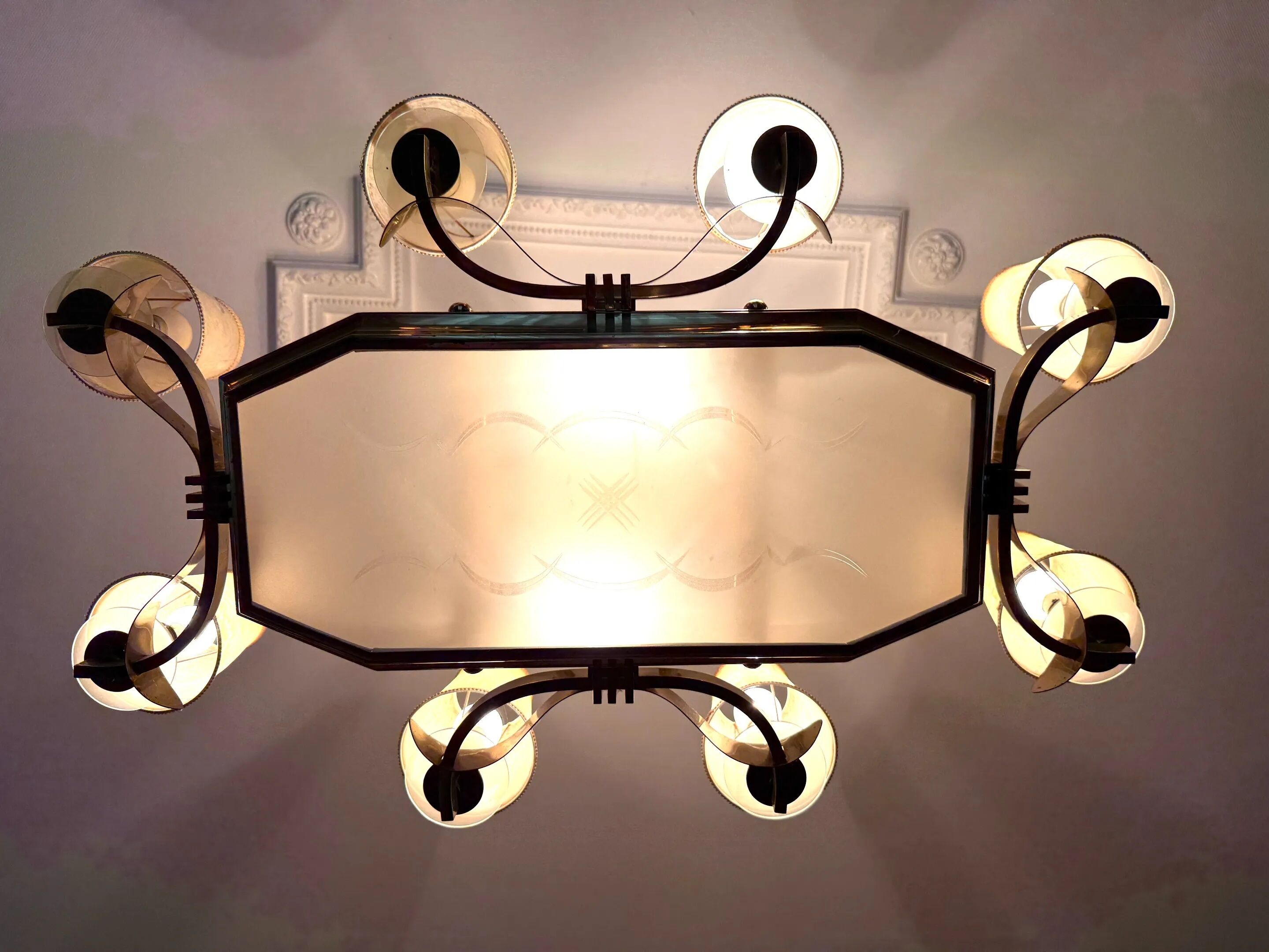 Art deco ceiling light dorizon house