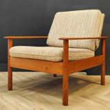 Mid century vintage armchair with footrest