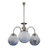 Lustre chromé et verre de Murano des années 1960, Italie