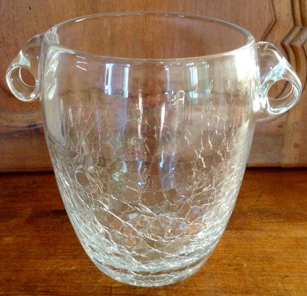 Seau à champagne en cristal