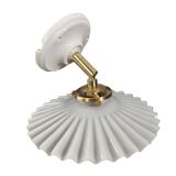 Opaline serrated wall light