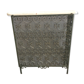 Wrought iron radiator cover