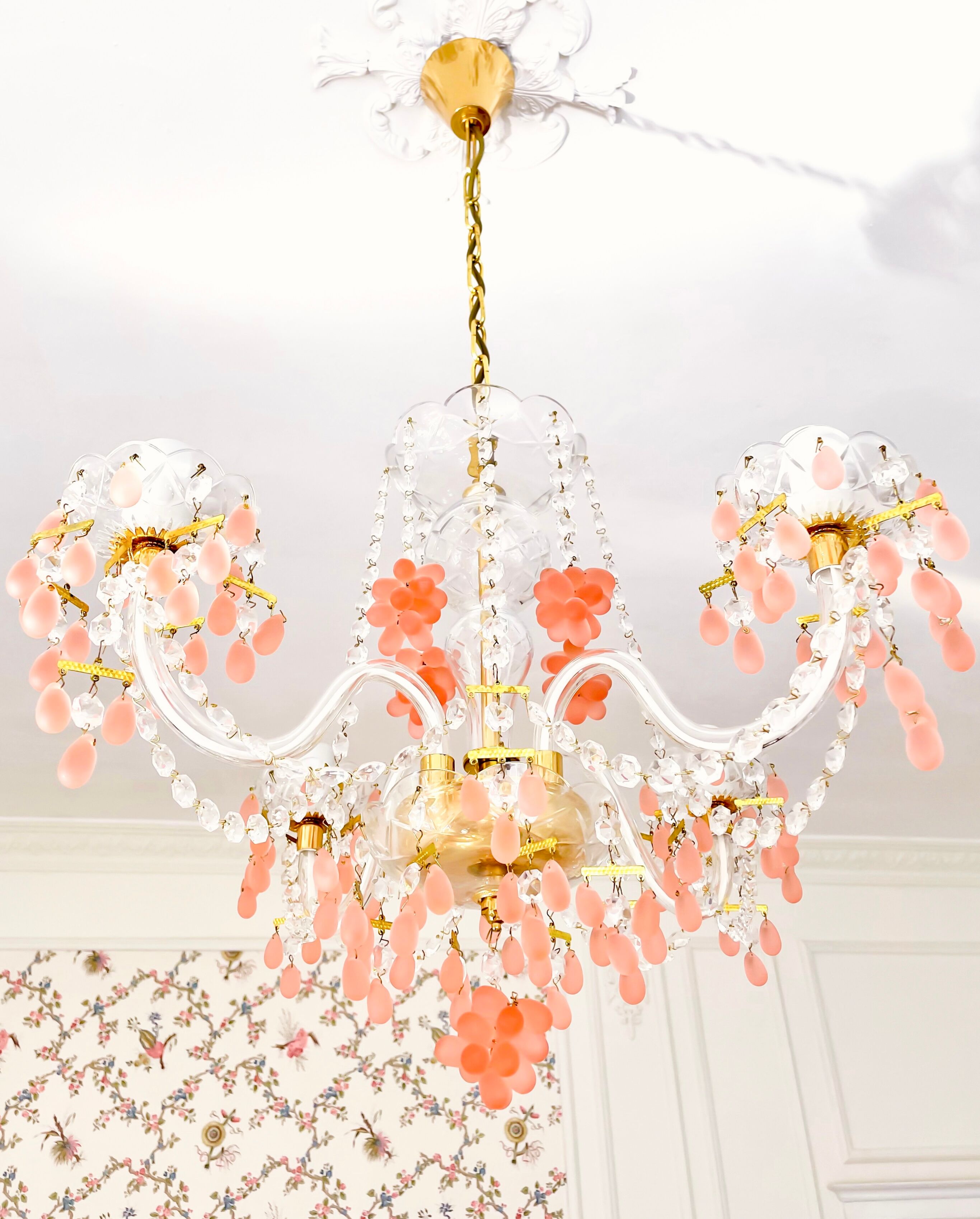 Bohemian crystal chandelier by Václav Hanus – Royal elegance