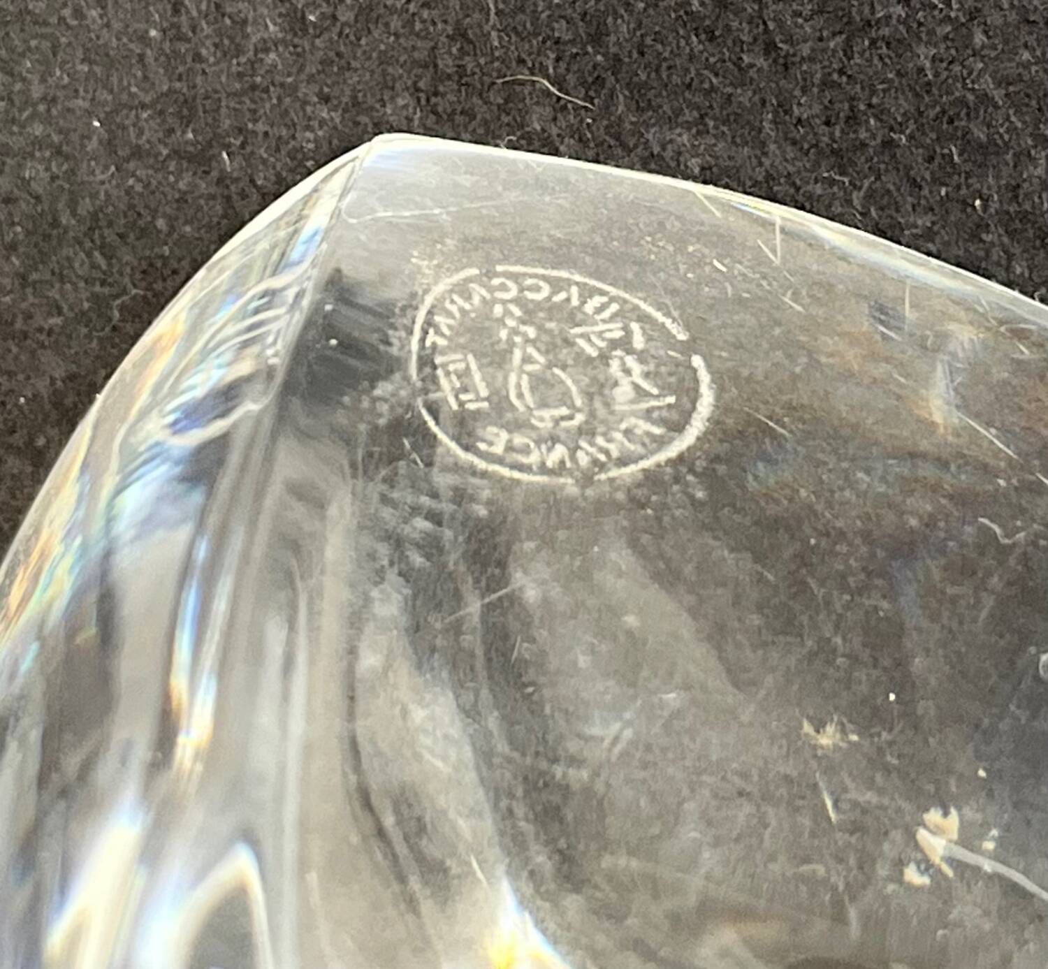 Presse papier en cristal de Baccarat