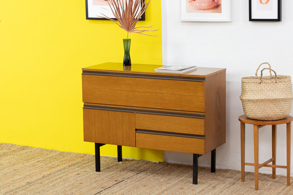 Vintage Scandinavian Chest of Drawers – 100 cm