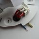 ARTEMIDE 1980 oval design wall light by Patrick Jouin orange/white 1