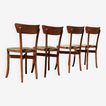 Set of 4 chairs bistros velvet khaki