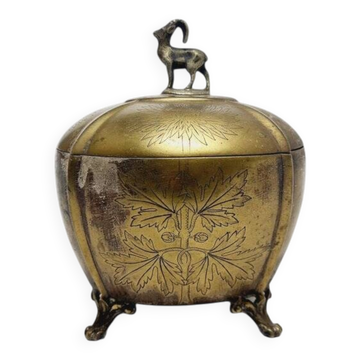 Art Nouveau sugar bowl from Szandrik, Hungary, 1890s