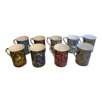 8 William Morris mugs