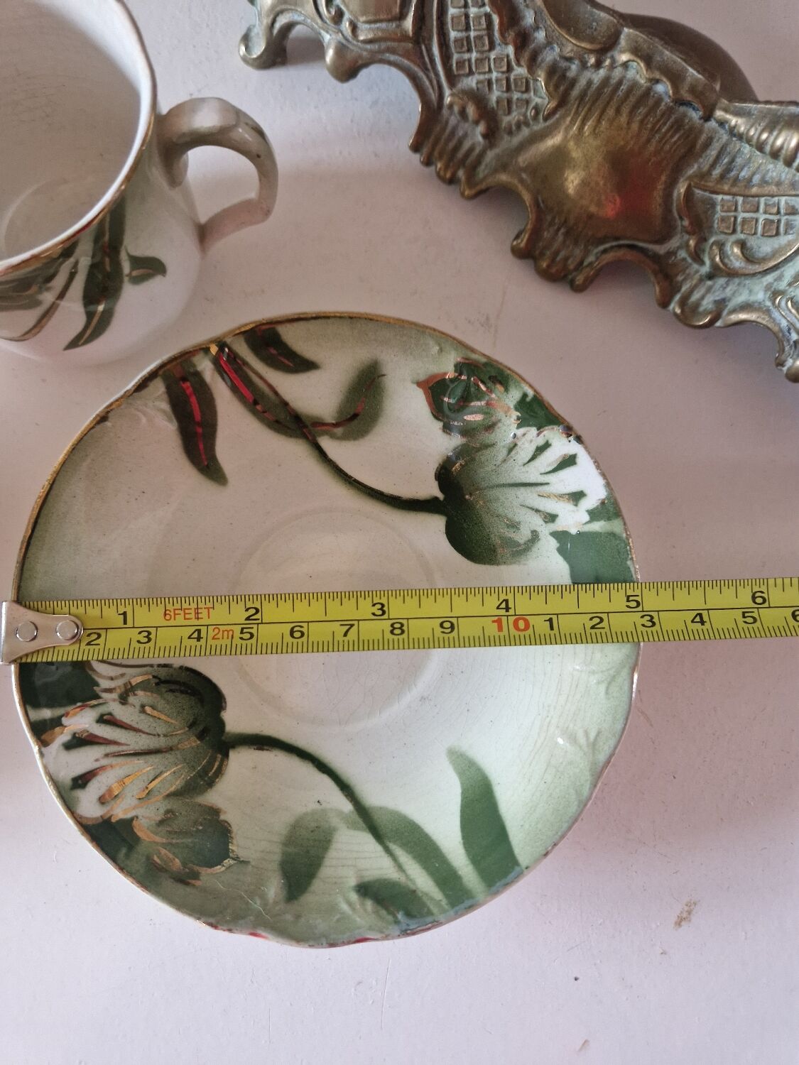 2 longwy art nouveau cups