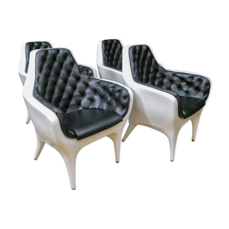 Set of 4 dining room chairs 'Showtime' by Jaime Hayon, Spain