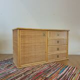 Rattan sideboard by Dal Vera