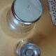 Timbale and egg cup set in silver.