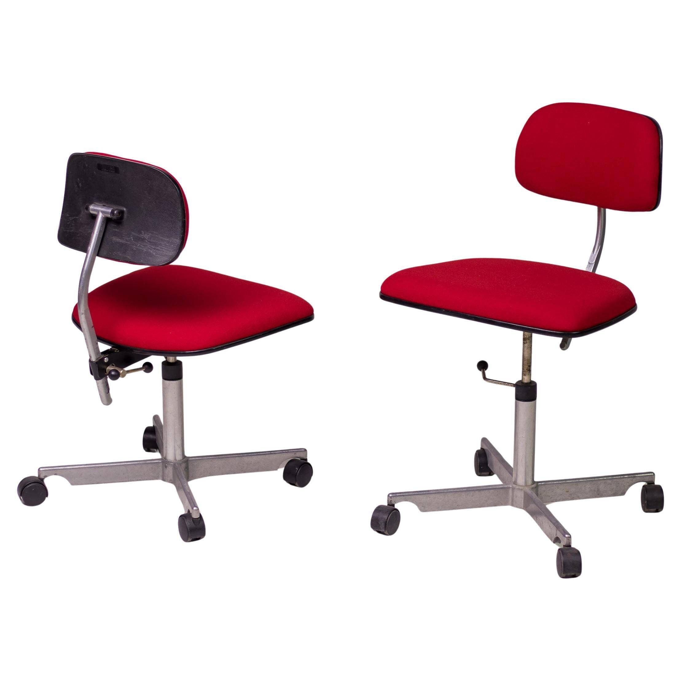 Chaises de bureau rouges Jørgen Rasmussen Kevi