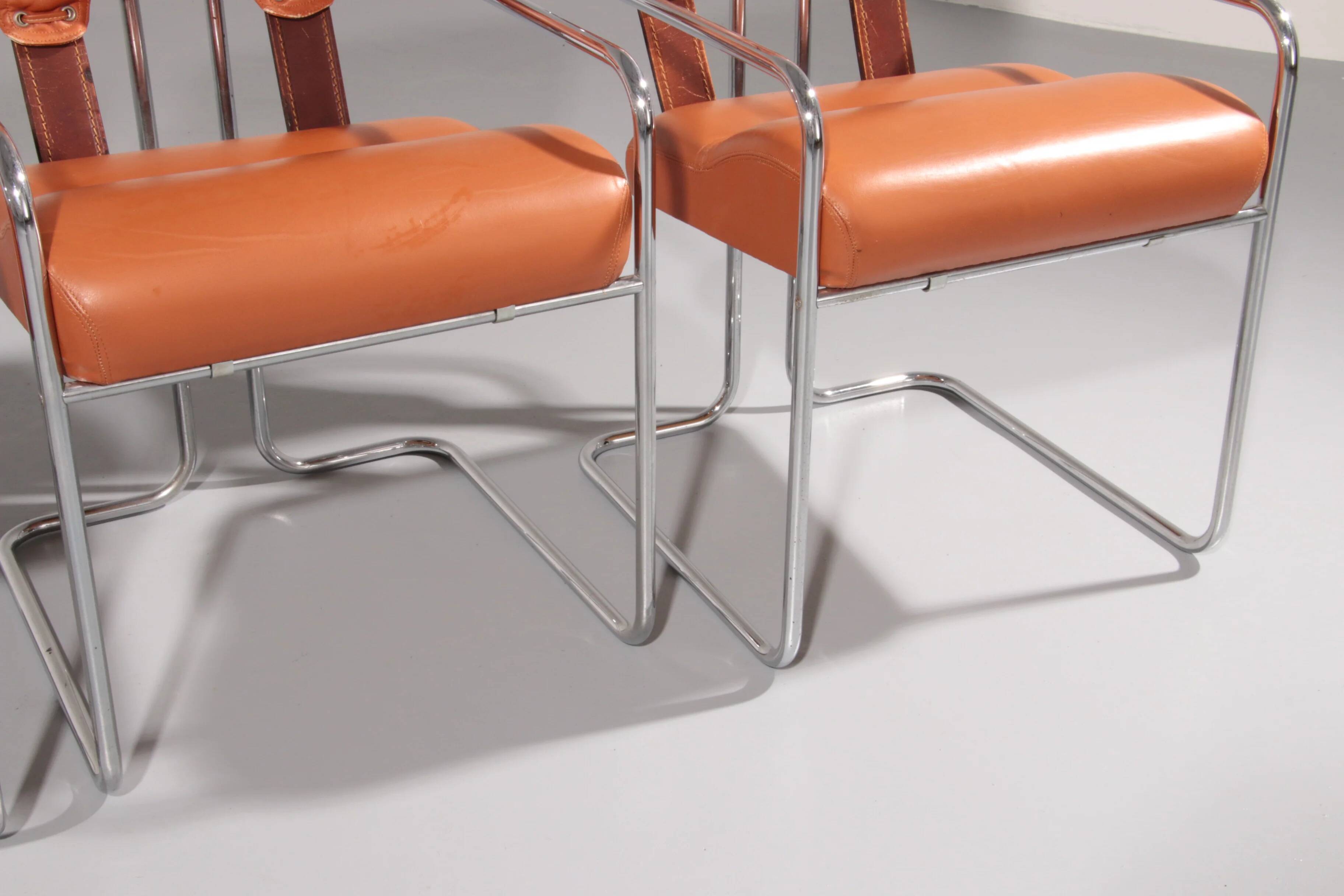 Italian Tucroma chairs by Guido Faleschini for i4 Mariani, 1970
