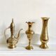Vases soliflores laiton