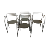 Fermob collection Silver Moon armchairs by Pascal Mourgue