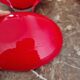 Guzzini vintage red/white aperitif server - Made in Italy 1970s