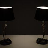 Pair of Eichholtz table lamps with stirrups from 1980s