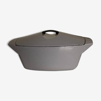 Casserole Raymond Loewy for Le Creuset parma gray 1970