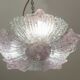 Vintage Murano glass ceiling lamp pink
