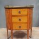 Small Louis XVI style chest of drawers with rounded sides