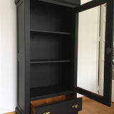 Black restyled vintage bookcase