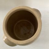 Pot en grès beige