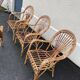 Set of wicker armchairs