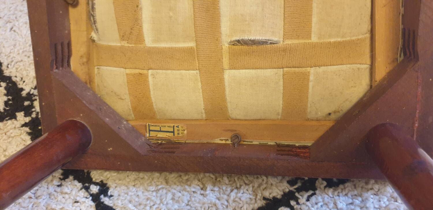 Six consorzio sedie friuli chairs