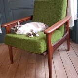 60's scandinavian teak chair
