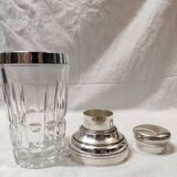 Shaker en cristal St louis & argent