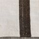 Short White Brown Turkish Kilim Runner Rug, 75x174Cm