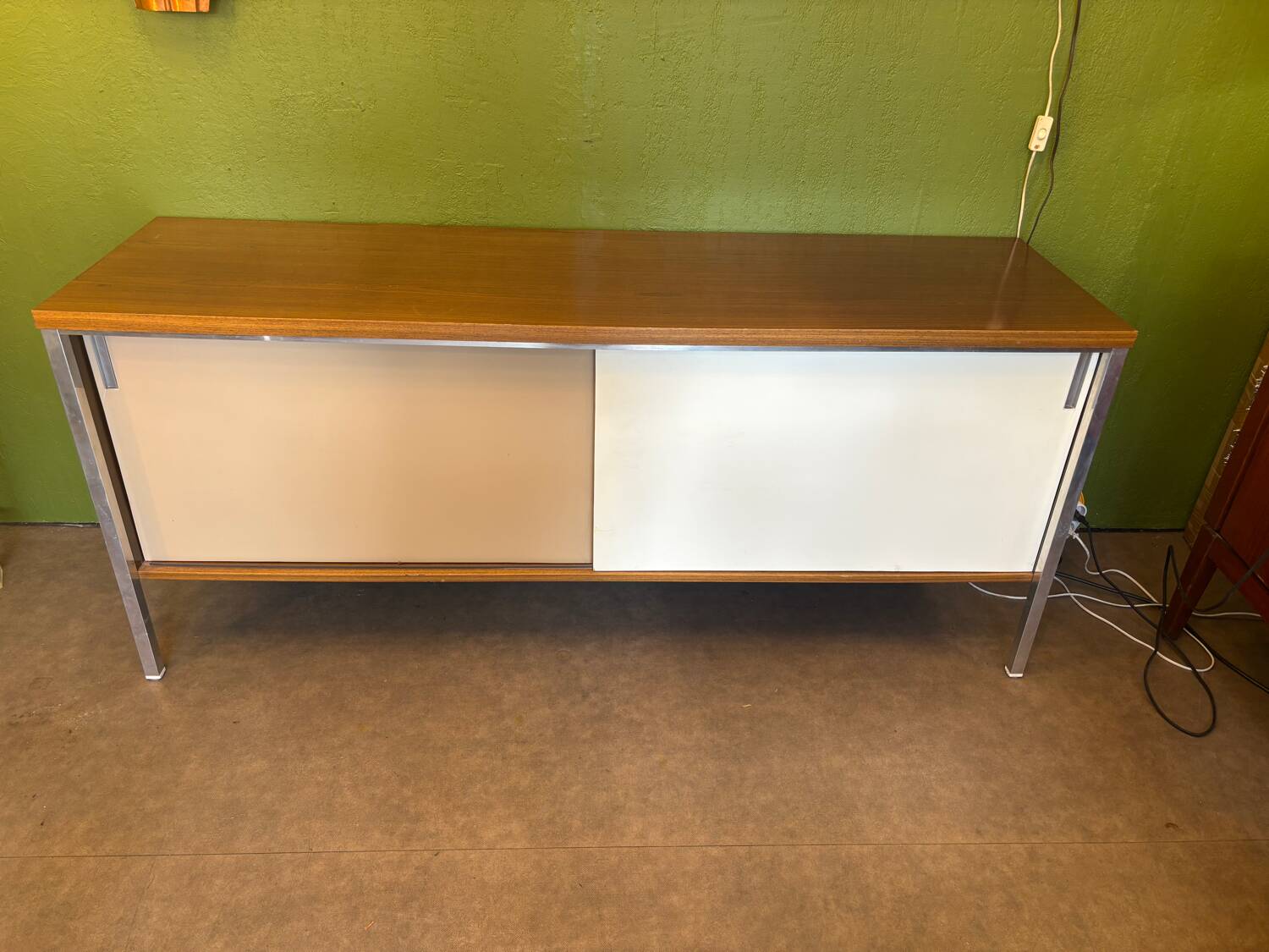 70s sliding door sideboard