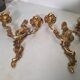 Pair of Louis XV style bronze wall sconces