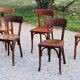 Set of 5 Stella Thonet bistro chairs from the 1950s