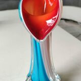 Arum Flower/Jack in the Pulpit Vase. Made of Murano blown glass. Height 20 cm