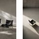 Chaises longues en cuir noir patchwork suédoises modernes du milieu du siècle d'IKEA