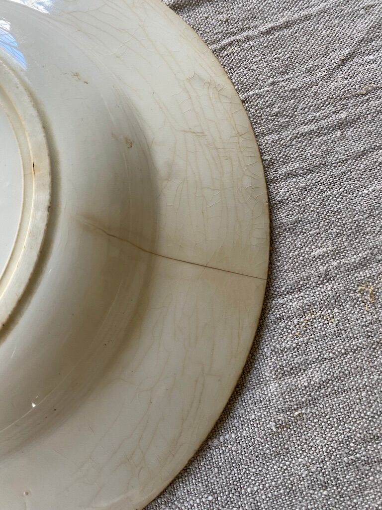 6 plates hollow iron earth "Marie Louise"