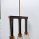 Czechoslovak brutalist light fixture, mid-century ceiling lighting, 1970s