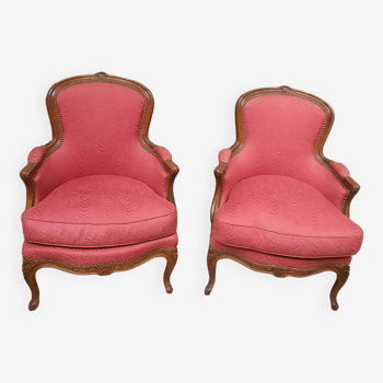 Pair of Louis XV style armchairs