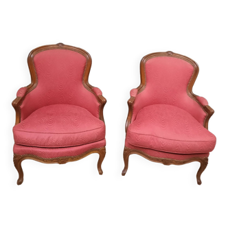 Pair of Louis XV style armchairs